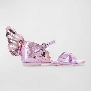 Sophia Webster Metallic Purple Butterfly Dress Shoes